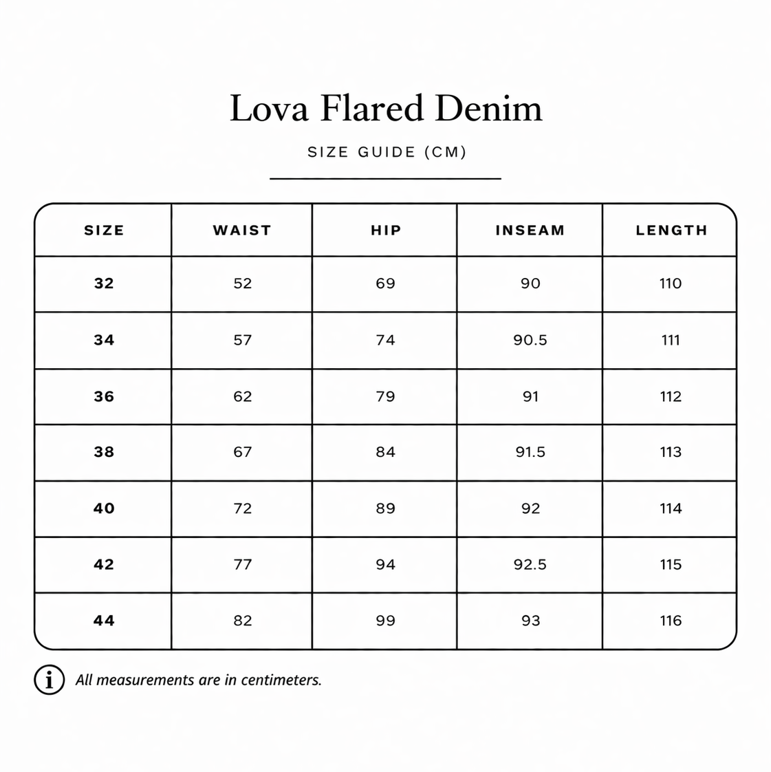 LOVA FLARED DENIM DARK GREY