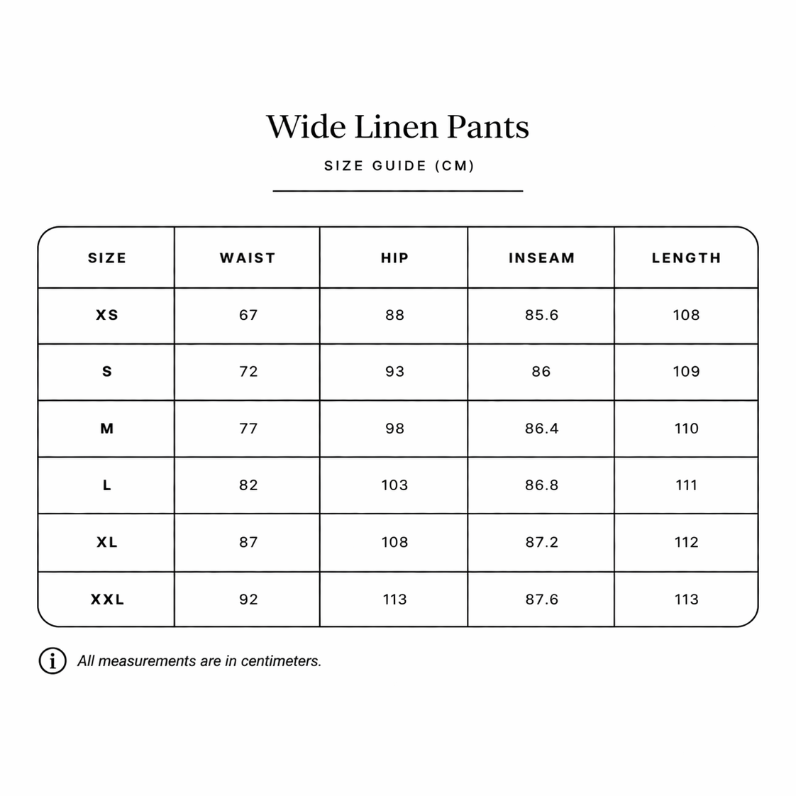 WIDE LINEN PANTS