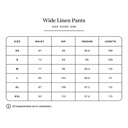 WIDE LINEN PANTS