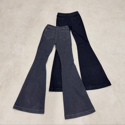 LOVA FLARED DENIM dark grey