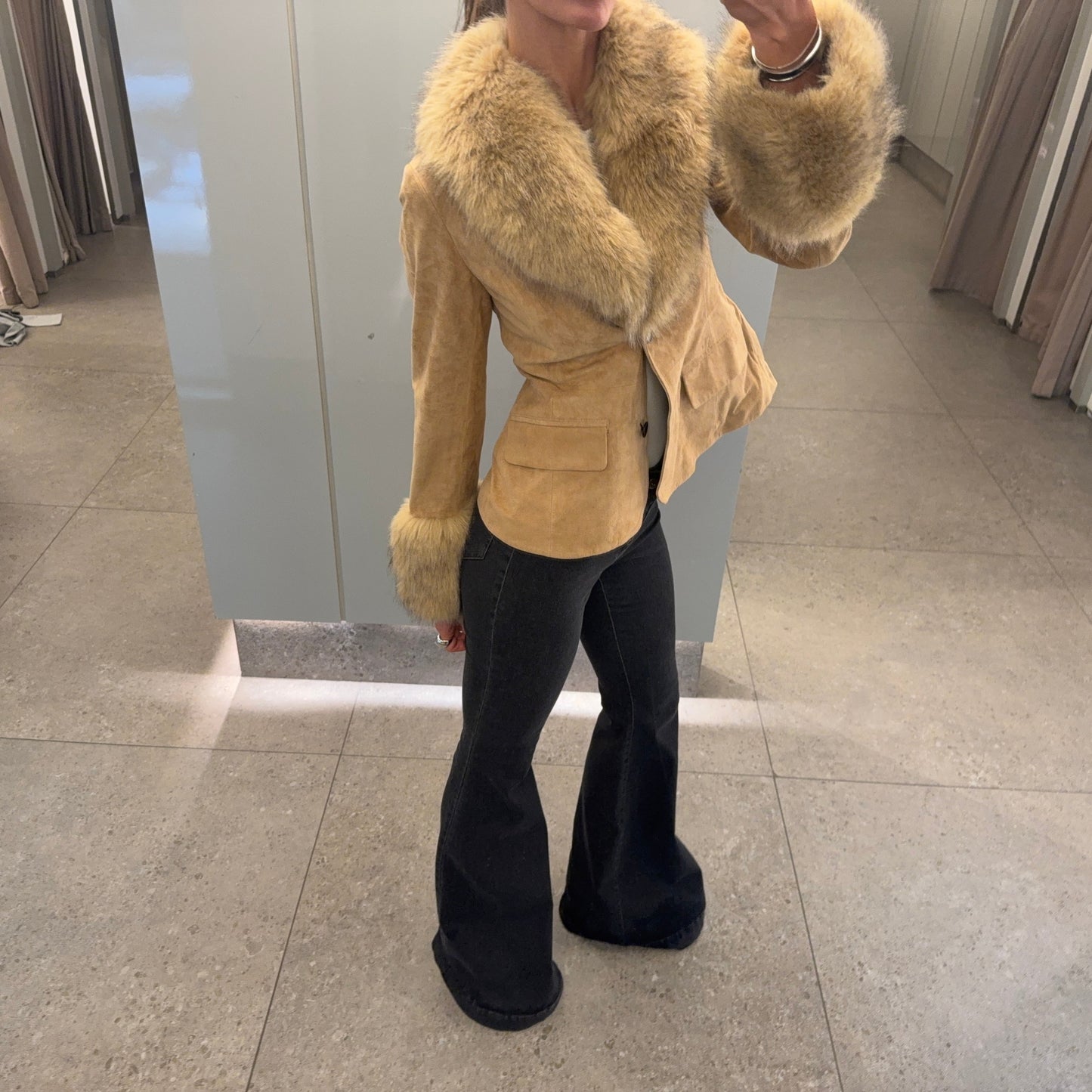 LOVA FLARED DENIM dark grey