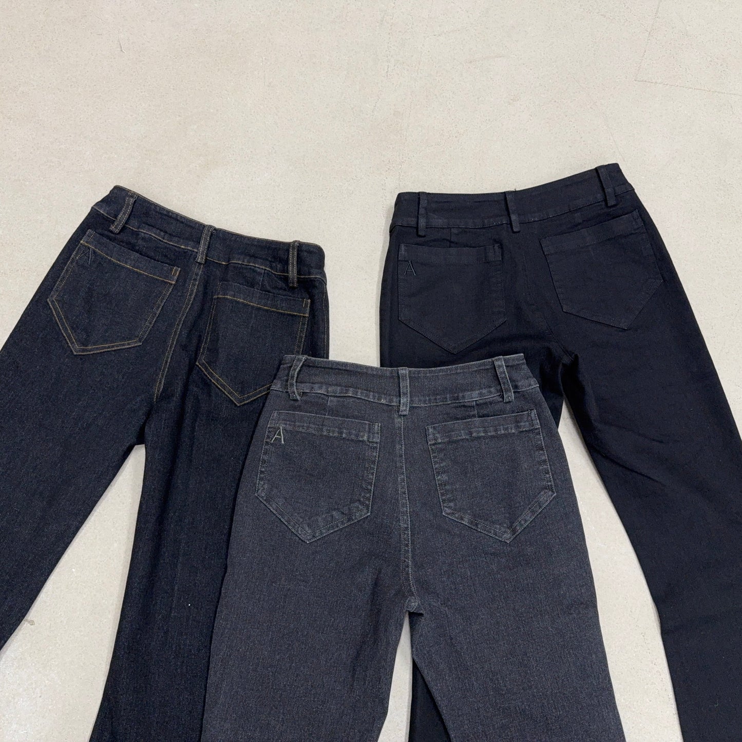 LOVA FLARED DENIM dark grey