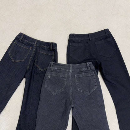 LOVA FLARED DENIM dark grey