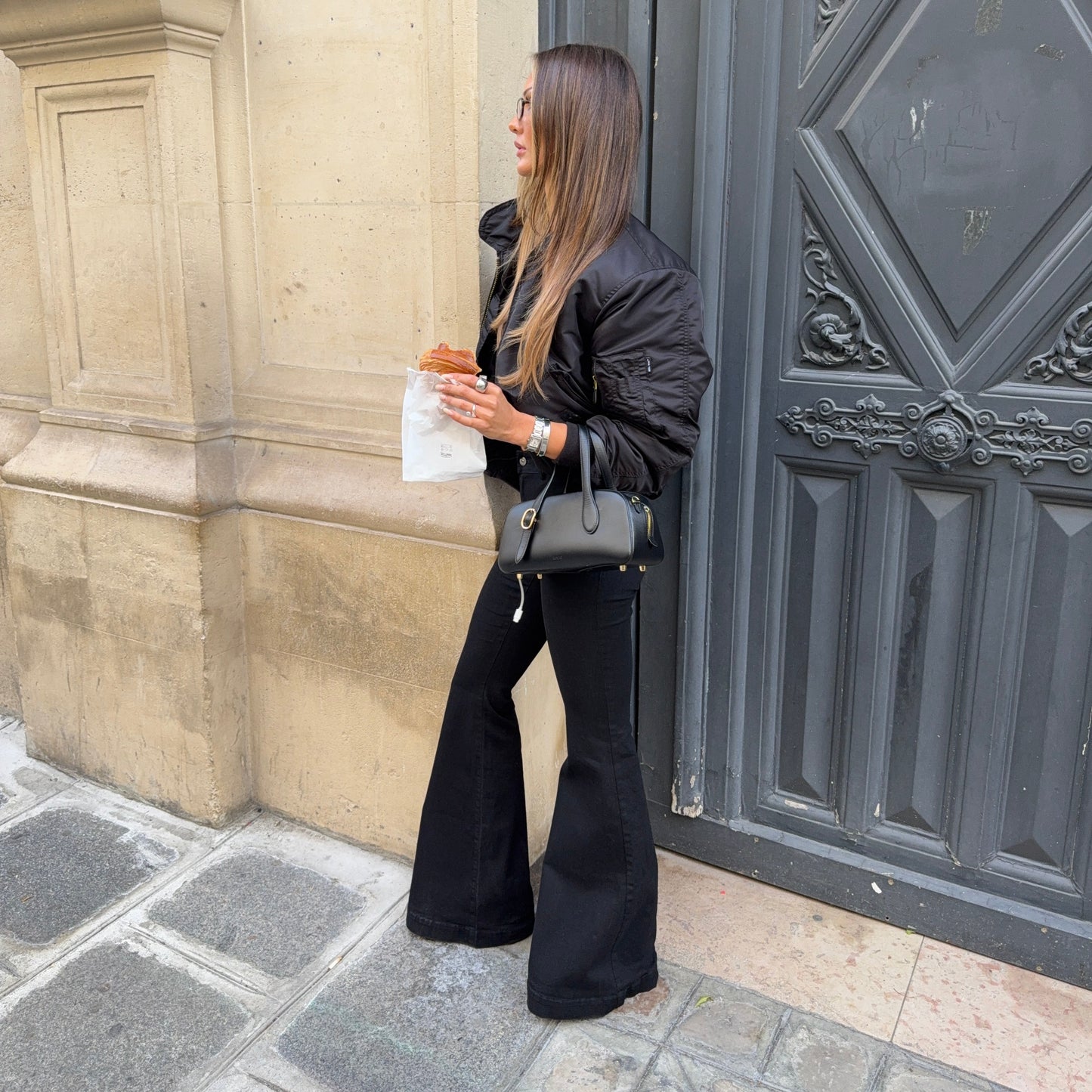 LOVA FLARED DENIM black