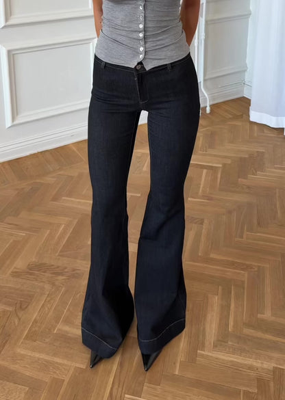 LOVA FLARED DENIM NAVY
